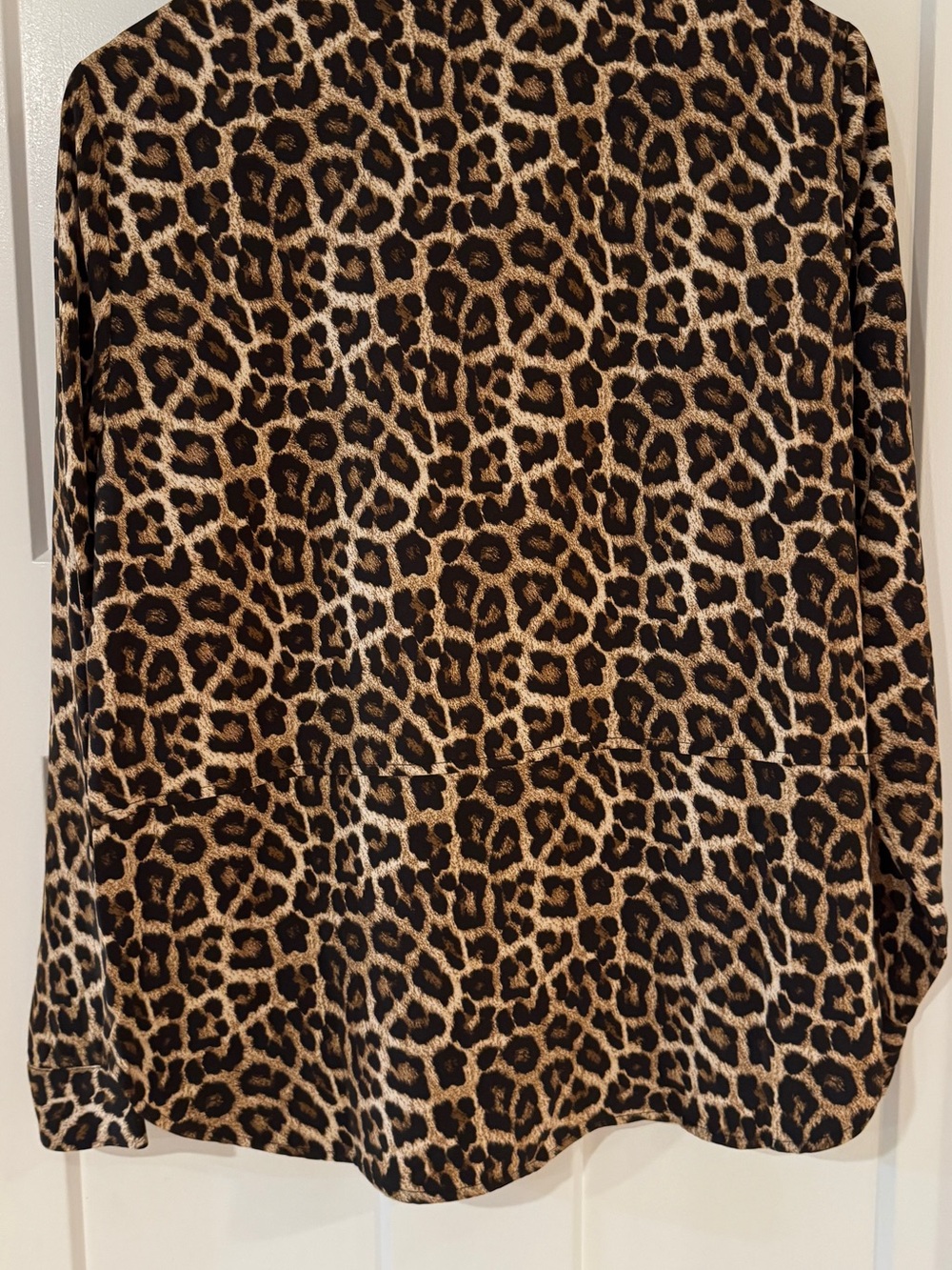 Michael Kors Leopard Print Button-Down Shirt - Brown/Black
